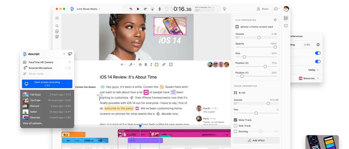 descript ai tool