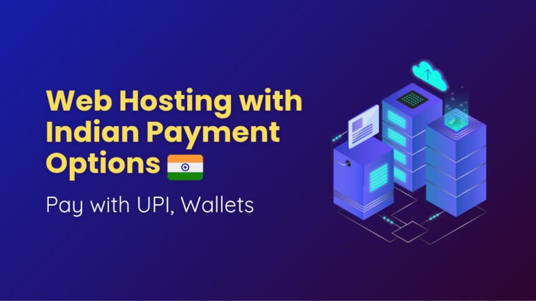 web hosting indian payment options