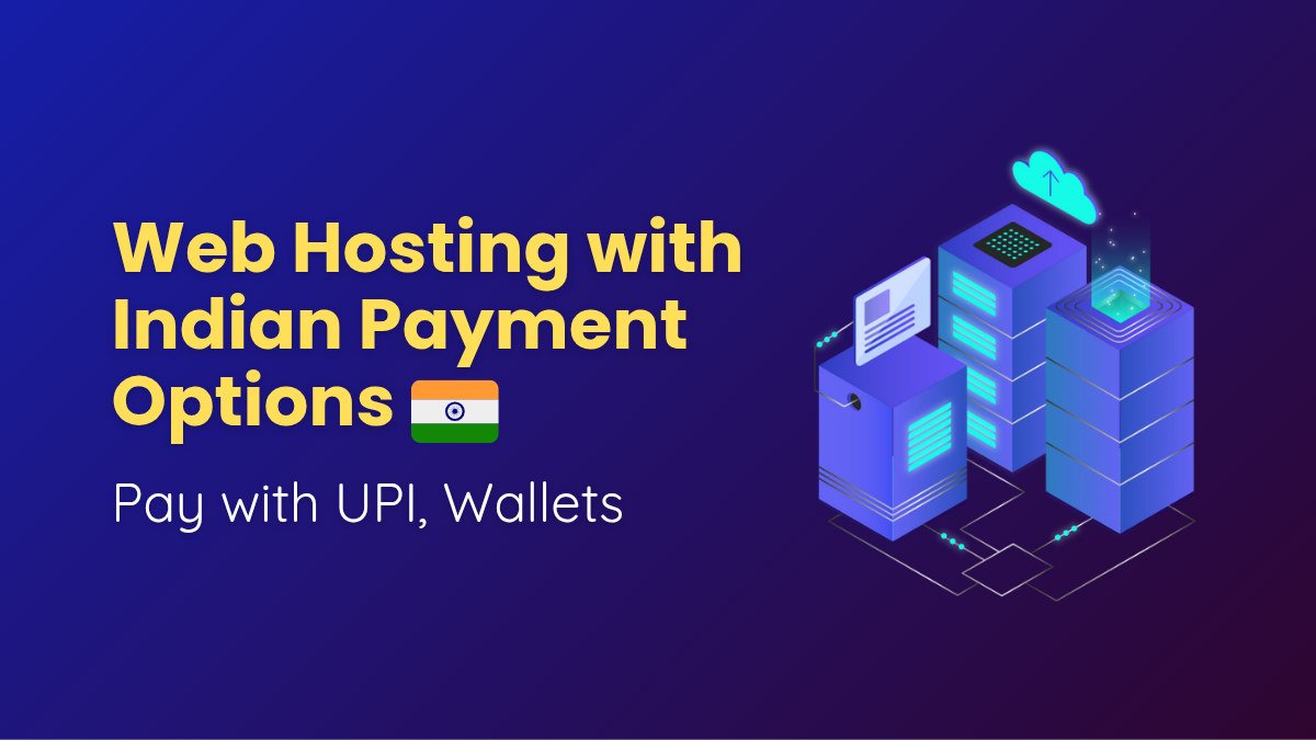 web hosting indian payment options