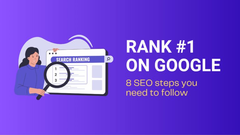 seo steps rank 1 on google