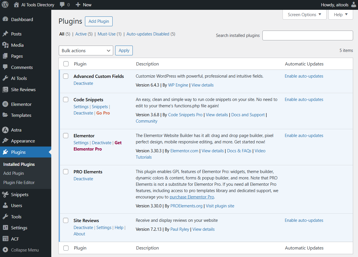 aitools plugins