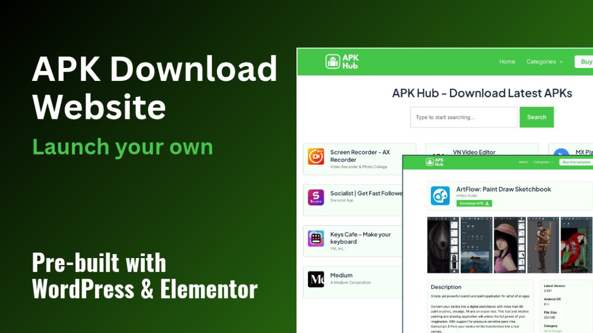 apk Downloading wordpress site