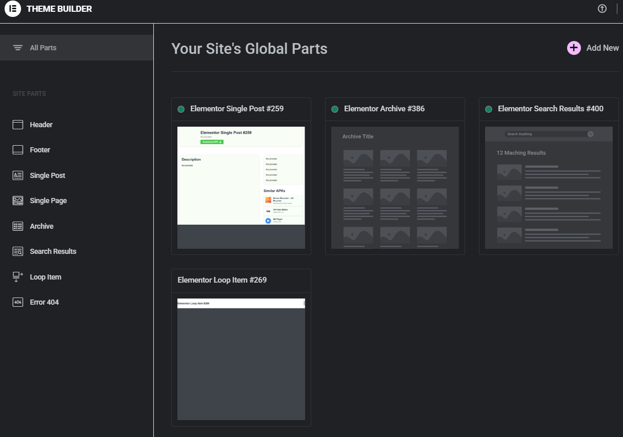 apk site templates