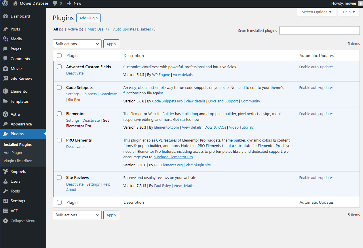 moviesdb plugins