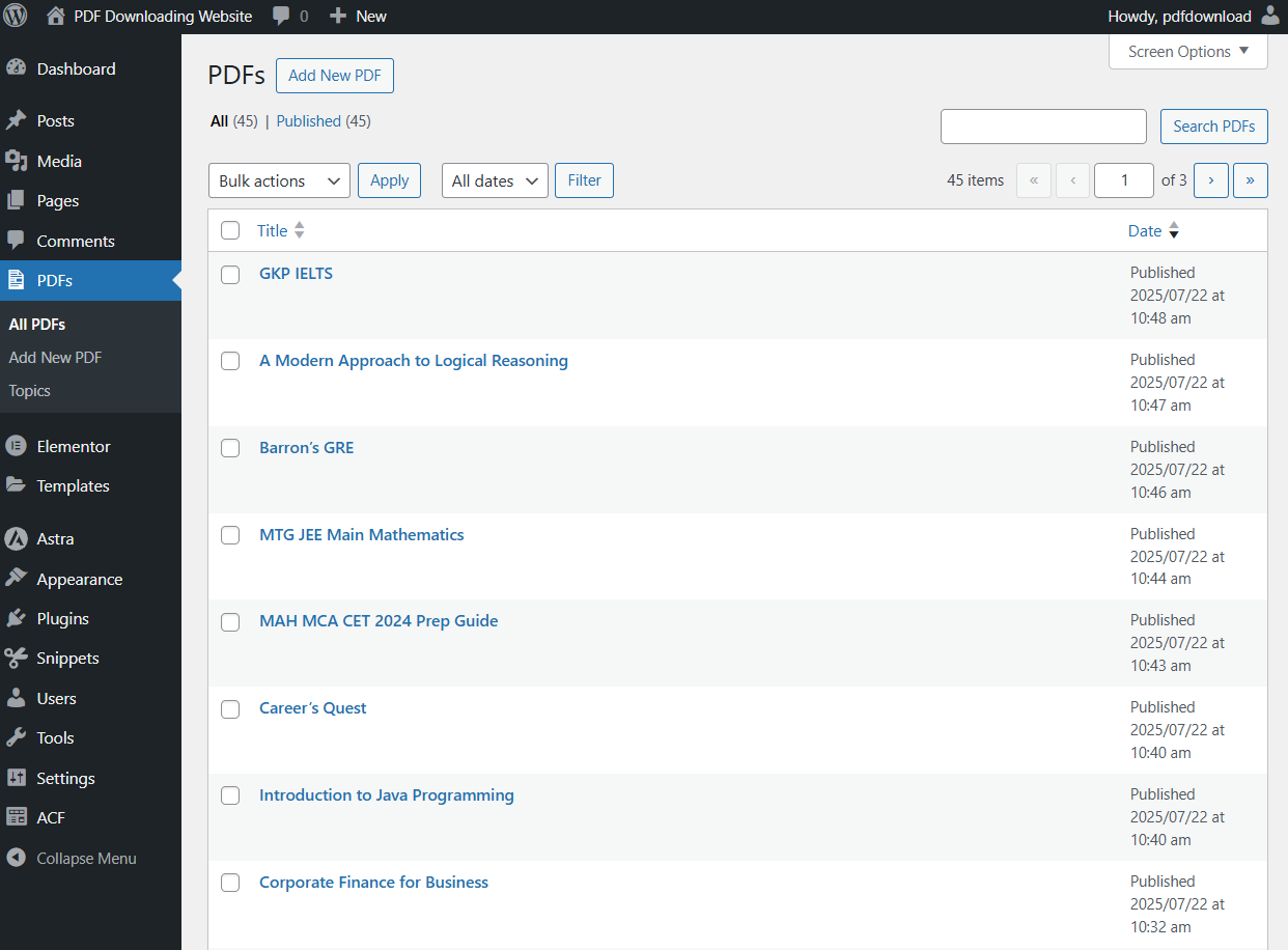 pdfsite demo pdfs