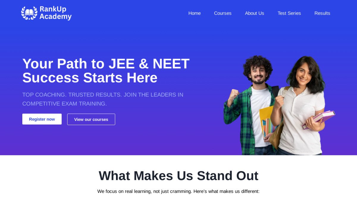 coaching institute website