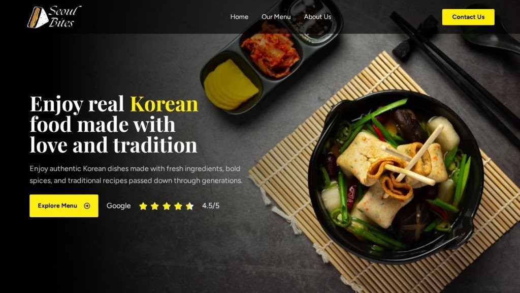 seoul bites restaurant website 1