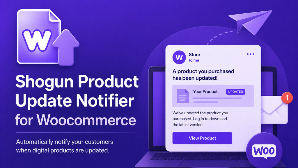 shogun product update notifier for Woocommerce