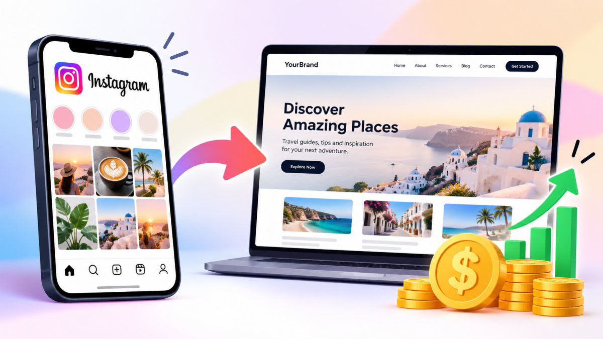 instagram pages websites make money